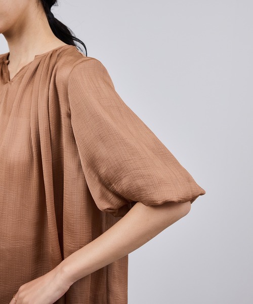 ROPE'（ロペ）の「楊柳スキッパーブラウス/イージーケア（シャツ/ブラウス・レディース・ブラック/レンガ・FREE）」の15枚目の写真