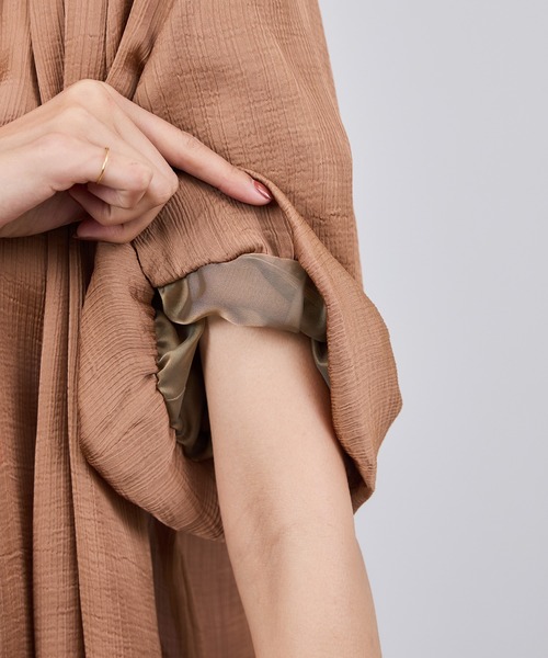 ROPE'（ロペ）の「楊柳スキッパーブラウス/イージーケア（シャツ/ブラウス・レディース・ブラック/レンガ・FREE）」の16枚目の写真