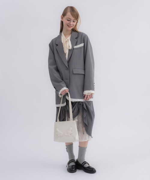 idem（イデム）の「oversized layered jacket / レイヤード