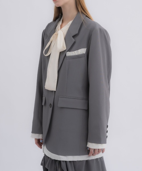 idem（イデム）の「oversized layered jacket / レイヤード