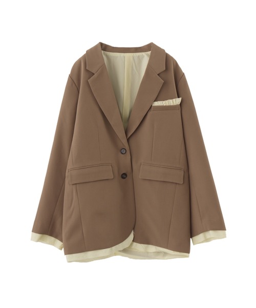 oversized layered jacket / レイヤードデザインオーバーサイズ