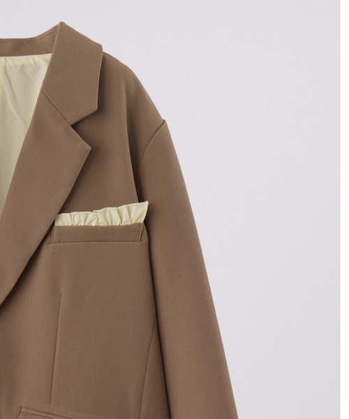 oversized layered jacket / レイヤードデザインオーバーサイズ