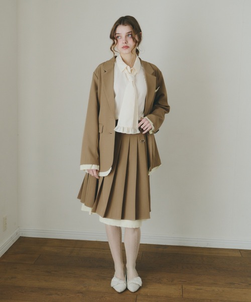 oversized layered jacket / レイヤードデザインオーバーサイズ