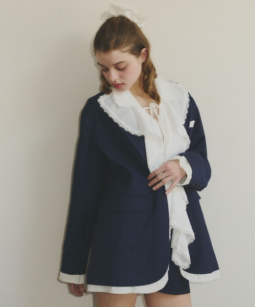 idem レイヤードデザインオーバーサイズジャケット oversized layered jacket / レイヤードデザインオーバーサイズ