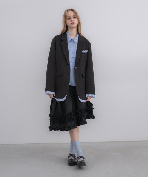 oversized layered jacket / レイヤードデザインオーバーサイズ