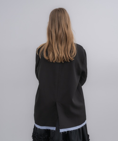 oversized layered jacket / レイヤードデザインオーバーサイズ