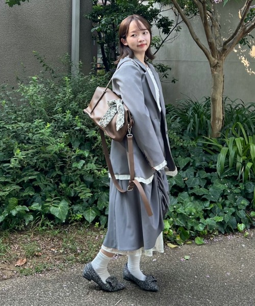 idem（イデム）の「oversized layered jacket / レイヤード風