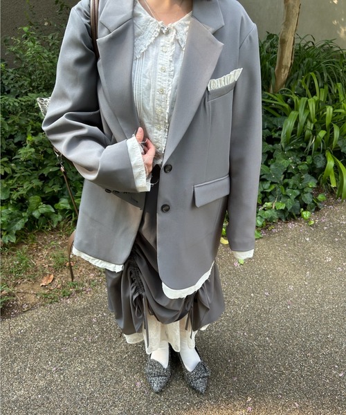 idem イデム　oversized layered jacket idem（イデム）の「oversized layered jacket / レイヤード