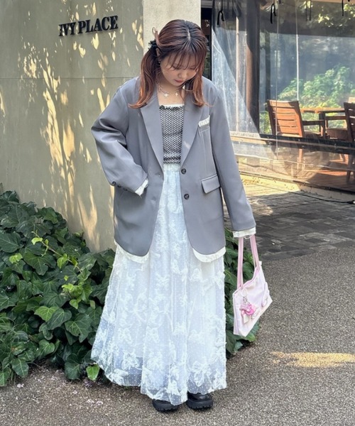 idem（イデム）の「oversized layered jacket / レイヤード風