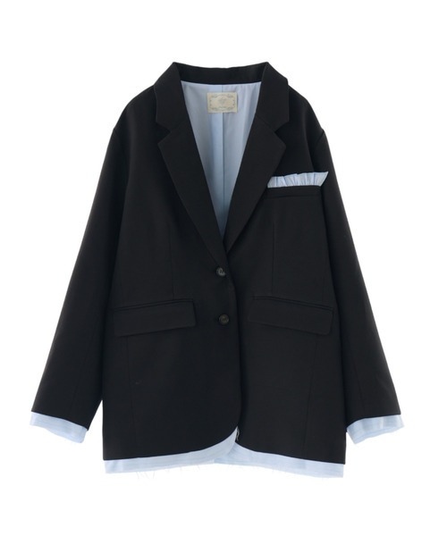 oversized layered jacket / レイヤードデザインオーバーサイズ