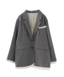 idem（イデム）の「oversized layered jacket / レイヤードデザインオーバーサイズジャケット（テーラードジャケット）」