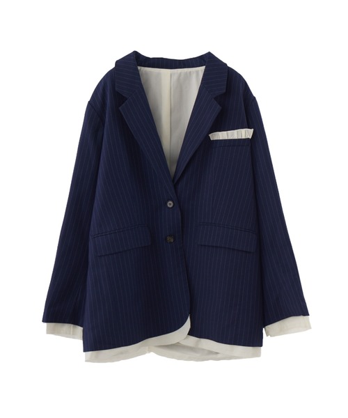 oversized layered jacket / レイヤードデザインオーバーサイズ