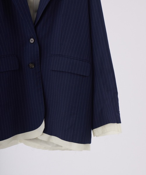 idem テーラードジャケット oversized layered jacket / レイヤードデザインオーバーサイズ
