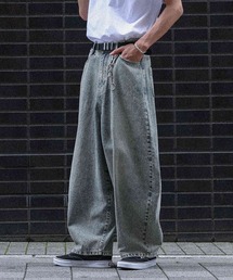 オーバーダイカーブシルエットデニム