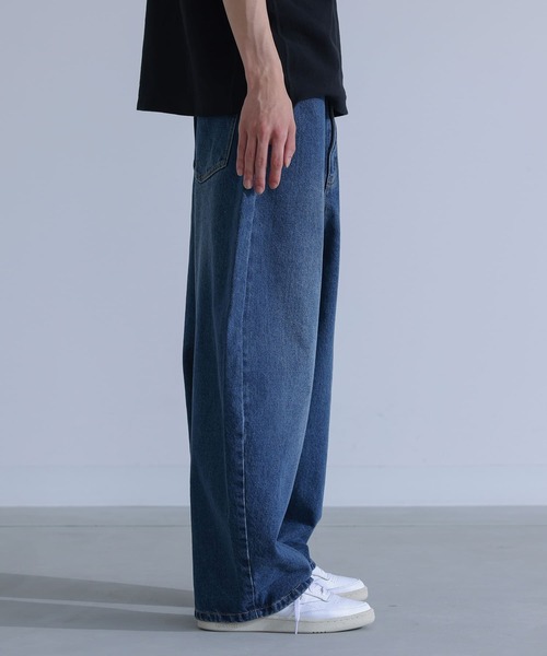 MDR（エムディアール）の「オーバーダイカーブシルエットデニム（デニムパンツ・メンズ・ブルー/ライトブルー/ブラック・L/M）」の22枚目の写真