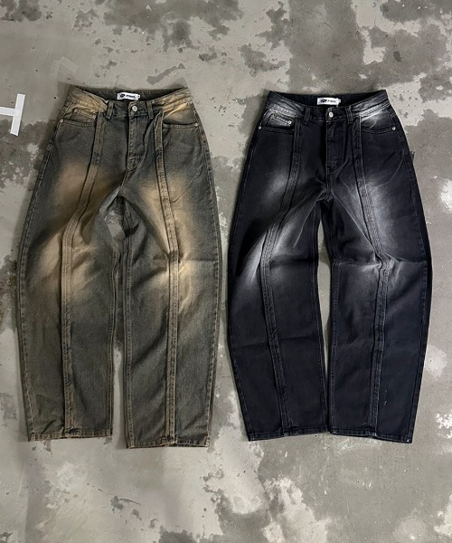 A'gem(エージェム)の「A'GEM/9 × .kom 『A'gem/エージェム』 センターラインデニムパンツ(デニムパンツ・メンズ・ブルー/ブラック・M)」の18枚目の写真