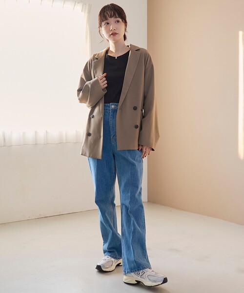 coen(コーエン)の「デニムフレアパンツ(デニムパンツ・レディース・コバルトブルー/ダークグレー・M/S/L)」の9枚目の写真
