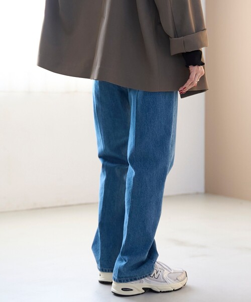 coen(コーエン)の「デニムフレアパンツ(デニムパンツ・レディース・コバルトブルー/ダークグレー・M/S/L)」の14枚目の写真