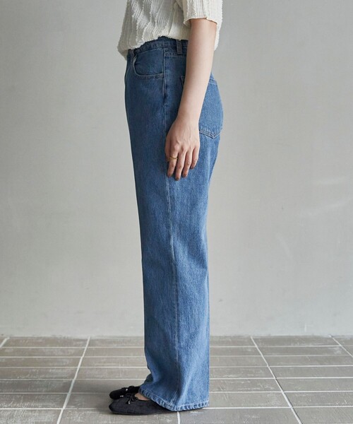 coen(コーエン)の「デニムフレアパンツ(デニムパンツ・レディース・コバルトブルー/ダークグレー・M/S/L)」の20枚目の写真