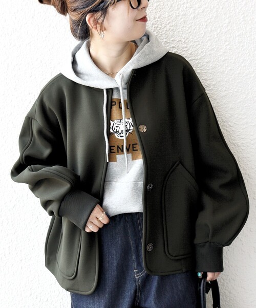 SHIPS any:〈洗濯機可能〉ダンボール ノーカラー コンパクト