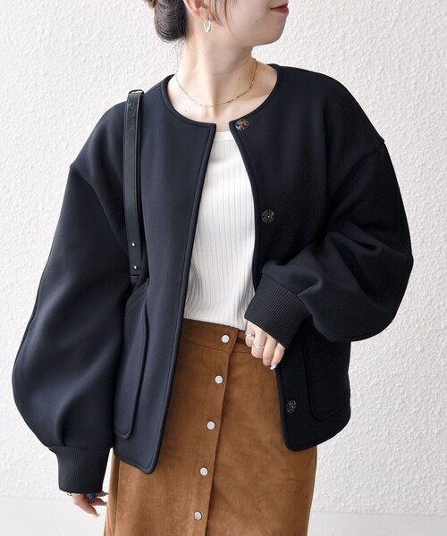 SHIPS any:〈洗濯機可能〉ダンボール ノーカラー コンパクト