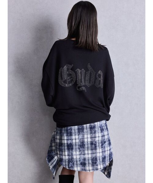 GYDA（ジェイダ）の「processing checkered print looseシャツ（シャツ/ブラウス・レディース・ブラック/ネイビー/ブラウン・FREE）」の12枚目の写真