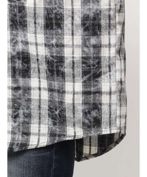 GYDA（ジェイダ）の「processing checkered print looseシャツ（シャツ/ブラウス・レディース・ブラック/ネイビー/ブラウン・FREE）」の21枚目の写真