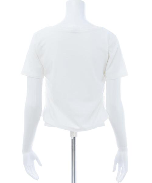 INGNI(イング)の「サイドギャザーレース付チェリーロゴトップス(Tシャツ/カットソー・レディース・ライトピンク/オフホワイト/スミクロ・M)」の9枚目の写真