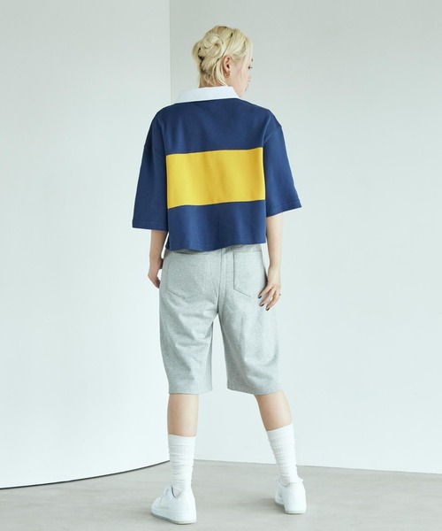 NIKE（ナイキ）の「ナイキ スポーツウェア ウィメンズ オーバーサイズド ショートスリーブ ポロ トップ / Nike Sportswear Women's Oversized Short-Sleeve Polo Top IB2154-410 Midnight Navy（ポロシャツ・レディース・ネイビー・XL/XS/S/M/L）」の8枚目の写真