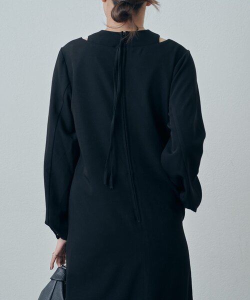 Lui's(ルイス)の「レイヤードワンピース(ワンピース・レディース・ブラック/チャコールグレー・36/38)」の4枚目の写真