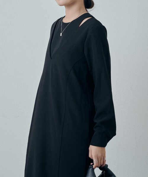 Lui's(ルイス)の「レイヤードワンピース(ワンピース・レディース・ブラック/チャコールグレー・36/38)」の5枚目の写真