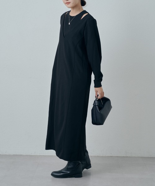 Lui's(ルイス)の「レイヤードワンピース(ワンピース・レディース・ブラック/チャコールグレー・36/38)」の18枚目の写真