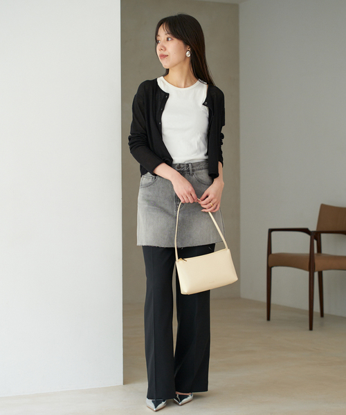 plage（プラージュ）の「《有楽町店・WEB限定追加》petit カーディガン（カーディガン/ボレロ・レディース・ブラック/ホワイト・FREE）」の4枚目の写真
