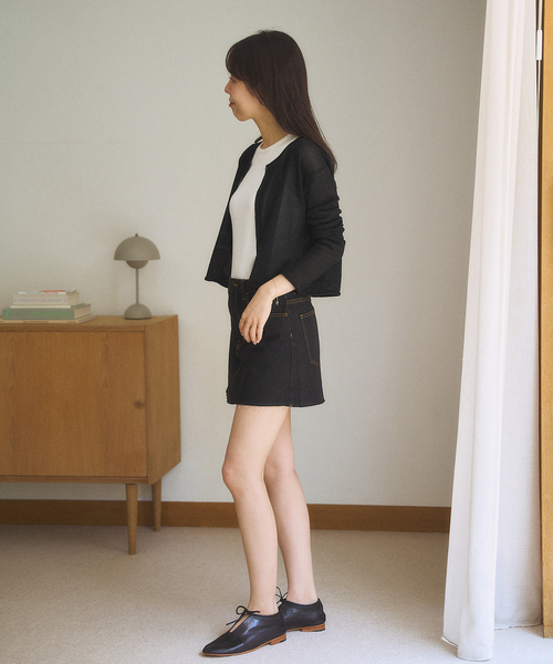 plage（プラージュ）の「《有楽町店・WEB限定追加》petit カーディガン（カーディガン/ボレロ・レディース・ブラック/ホワイト・FREE）」の8枚目の写真