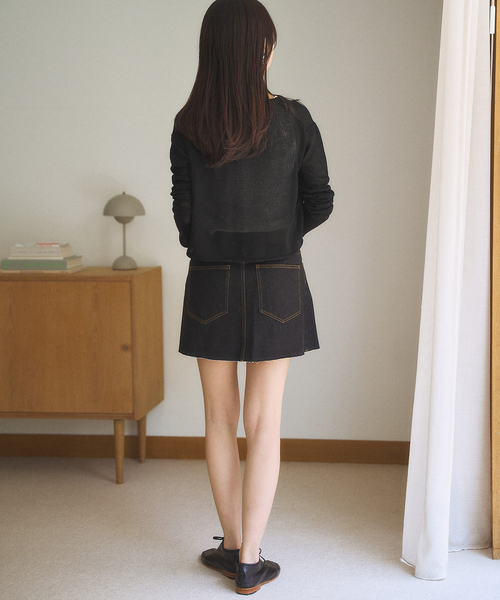 plage（プラージュ）の「《有楽町店・WEB限定追加》petit カーディガン（カーディガン/ボレロ・レディース・ブラック/ホワイト・FREE）」の9枚目の写真