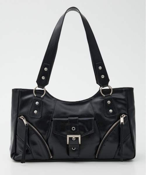 FRONT POCKET STUDS BAG フロントポケット スタッズ バッグ