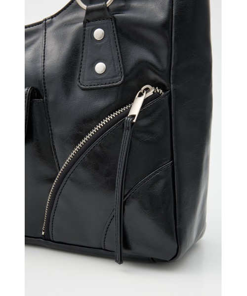 SLY（スライ）の「FRONT POCKET STUDS BAG フロントポケット スタッズ バッグ（ショルダーバッグ・レディース・ブラック/ライトブルー/ブラウン・FREE）」の10枚目の写真