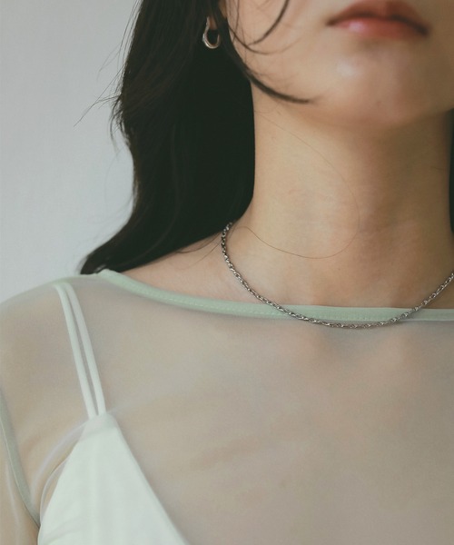 EIMY ISTOIRE(エイミーイストワール)の「シアートップス(Tシャツ/カットソー・レディース・グリーン系その他2/アイボリー/ベージュ/ブラック・F)」の15枚目の写真