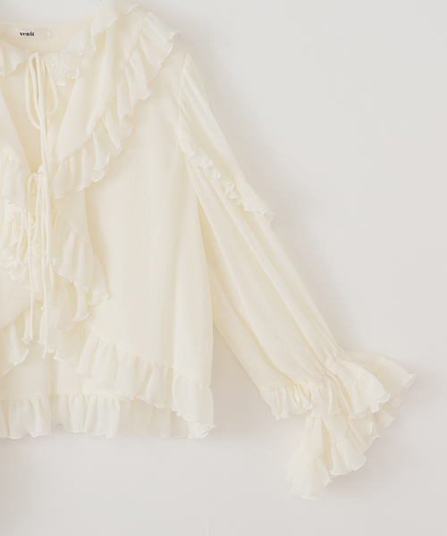 Noble(ノーブル)の「VENIT/ヴェニット RUFFLE CREPE(シャツ/ブラウス)」 - WEAR