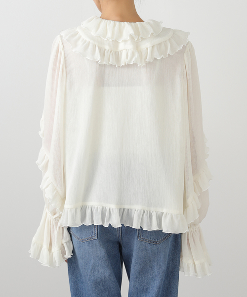 Noble(ノーブル)の「VENIT/ヴェニット RUFFLE CREPE(シャツ/ブラウス)」 - WEAR