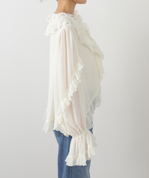Noble(ノーブル)の「VENIT/ヴェニット RUFFLE CREPE(シャツ/ブラウス)」 - WEAR
