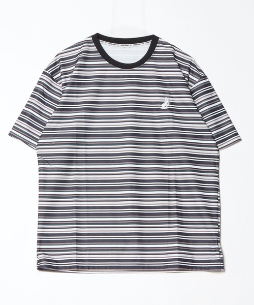 MGV(エムジーヴィー)の「マルチボーダーワンポイントカットソー(Tシャツ/カットソー・メンズ・ブラック/ブラウン・MEDIUM/LARGE/X-LARGE)」の14枚目の写真