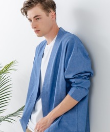 Blue Standard （ブルースタンダード）の「【Blue Standard:ブルースタンダード】フレンチリネンミックス カーディガン 吸水速乾 麻混　クールビズ（カーディガン/ボレロ）」