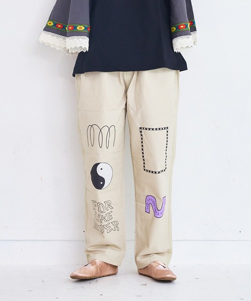 MARKEY'S（マーキーズ）の「ツイルプリントパンツ/おとな（その他パンツ・レディース・オリーブ/ライトピンク/ブラック/オフホワイト・160cm）」の16枚目の写真