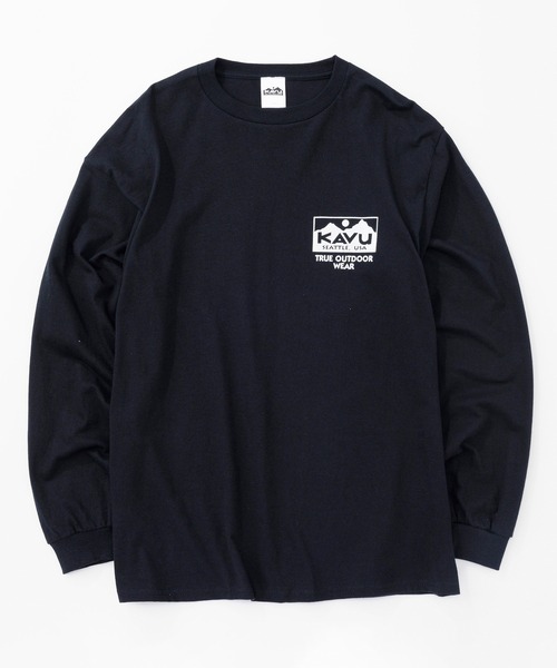 KAVU(カブー)の「KAVU/カブー True Logo LS Tee/トゥルーロゴティー(Tシャツ/カットソー・メンズ・ネイビー/マルーン/ブラック×ホワイト/ホワイト×レッド/ホワイト×ブラック/グレー/ナチュラル/ブラック×ピンク・MEDIUM/X-LARGE/LARGE)」の15枚目の写真