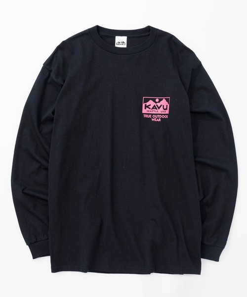 KAVU(カブー)の「KAVU/カブー True Logo LS Tee/トゥルーロゴティー(Tシャツ/カットソー・メンズ・ネイビー/マルーン/ブラック×ホワイト/ホワイト×レッド/ホワイト×ブラック/グレー/ナチュラル/ブラック×ピンク・MEDIUM/X-LARGE/LARGE)」の18枚目の写真