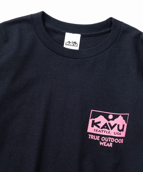KAVU(カブー)の「KAVU/カブー True Logo LS Tee/トゥルーロゴティー(Tシャツ/カットソー・メンズ・ネイビー/マルーン/ブラック×ホワイト/ホワイト×レッド/ホワイト×ブラック/グレー/ナチュラル/ブラック×ピンク・MEDIUM/X-LARGE/LARGE)」の20枚目の写真