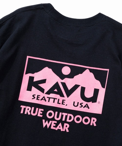 KAVU(カブー)の「KAVU/カブー True Logo LS Tee/トゥルーロゴティー(Tシャツ/カットソー・メンズ・ネイビー/マルーン/ブラック×ホワイト/ホワイト×レッド/ホワイト×ブラック/グレー/ナチュラル/ブラック×ピンク・MEDIUM/X-LARGE/LARGE)」の21枚目の写真