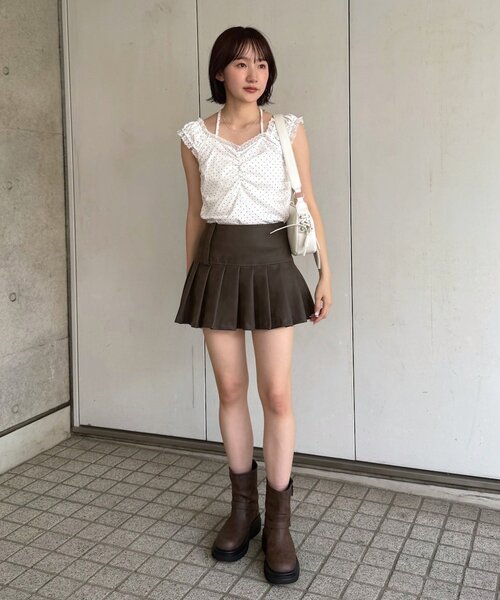 mline（エムライン）の「[mline]ドットシャーリングＴシャツ（Tシャツ/カットソー・レディース・オフホワイト/グレー/ブラック・FREE）」の12枚目の写真