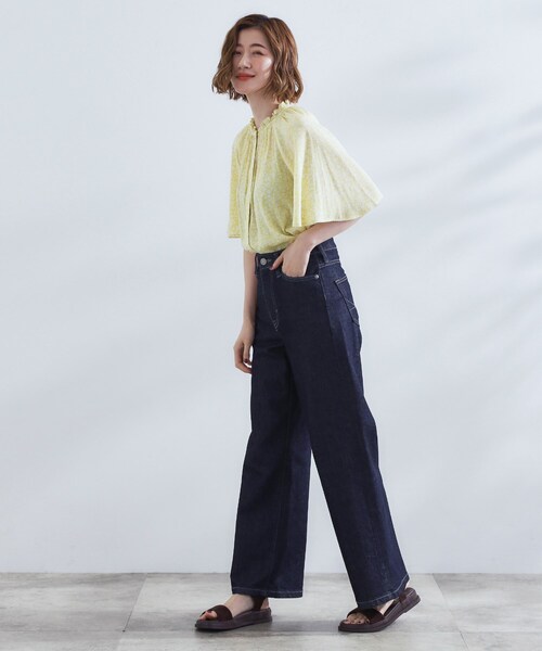 grove（グローブ）の「【洗える/お仕事/二の腕カバー】ヴィンテージサテンブラウス（シャツ/ブラウス・レディース・グリーン/ネイビー系/ライトイエロー系1/オフホワイト・01/02/03/04/05）」の14枚目の写真